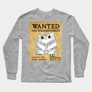 WANTED: Owl Bear Long Sleeve T-Shirt